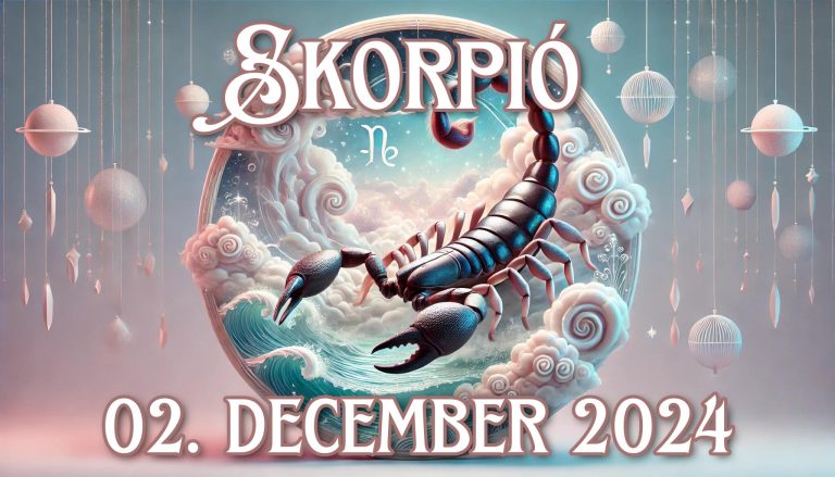Napi horoszkóp a Skorpió számára (02.12.2024) Napi horoszkóp a Skorpió számára (02.12.2024)