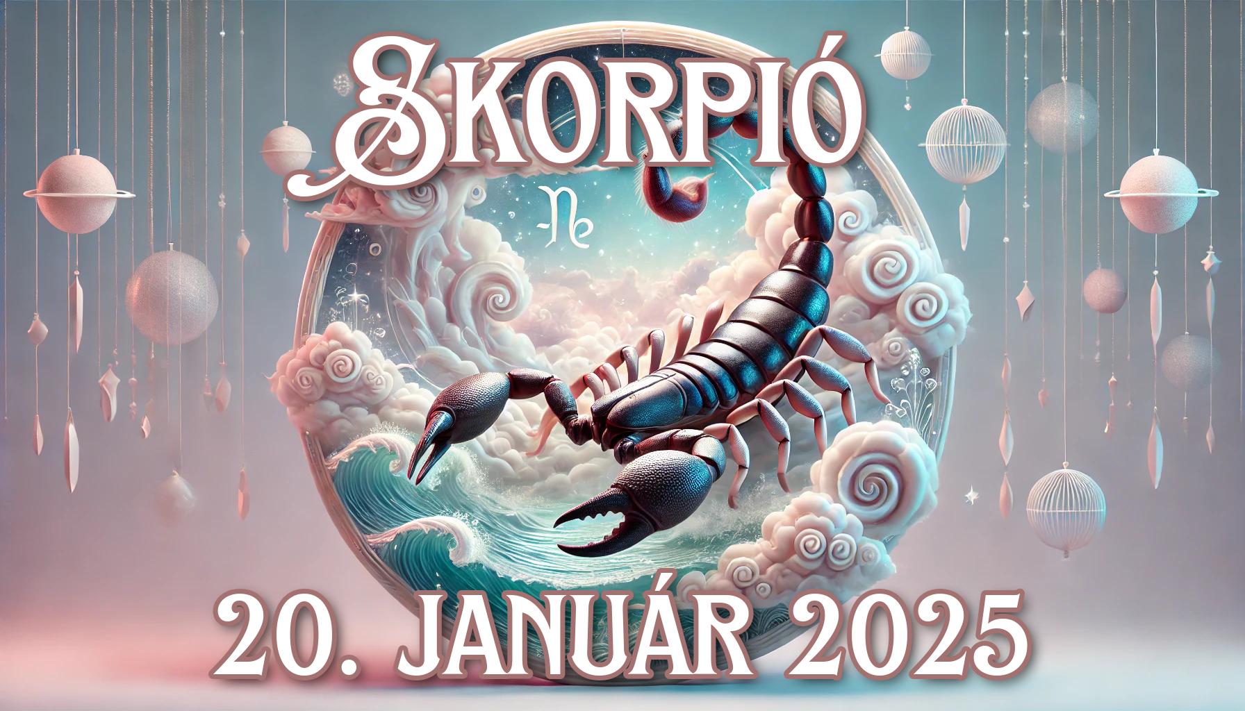 Napi horoszkóp a Skorpió számára (20.01.2025)