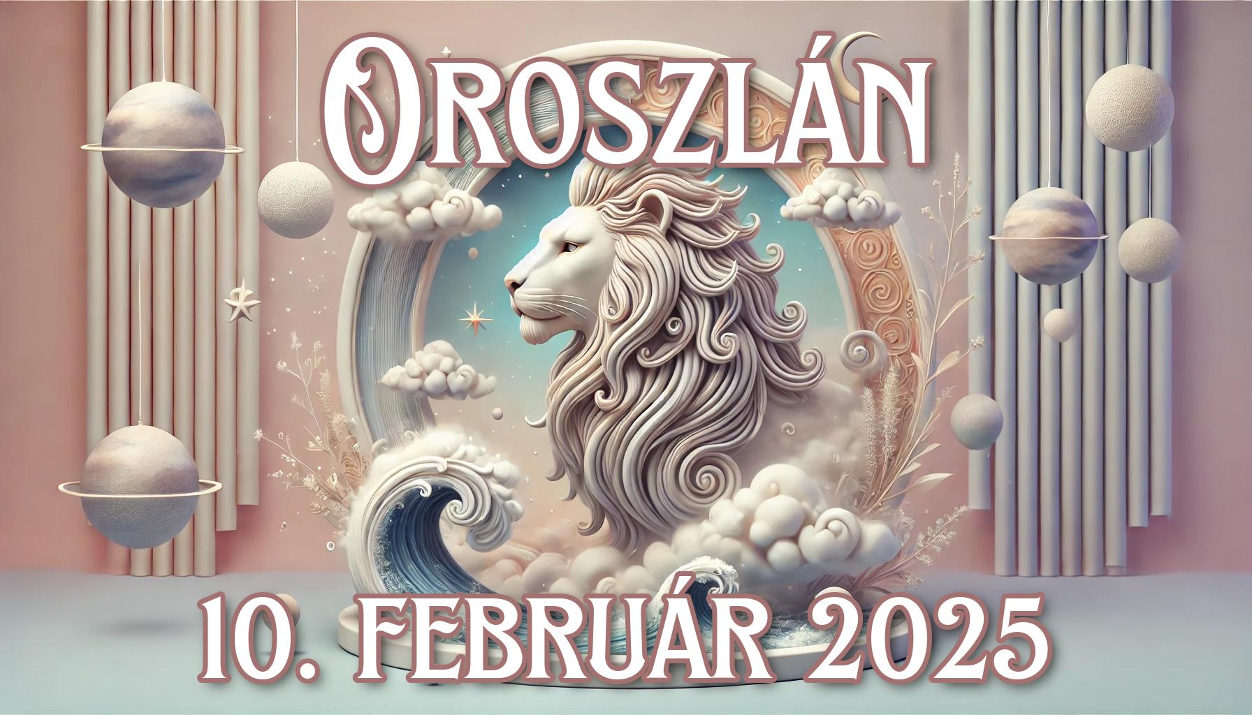 Napi horoszkóp az Oroszlán számára (10.02.2025)