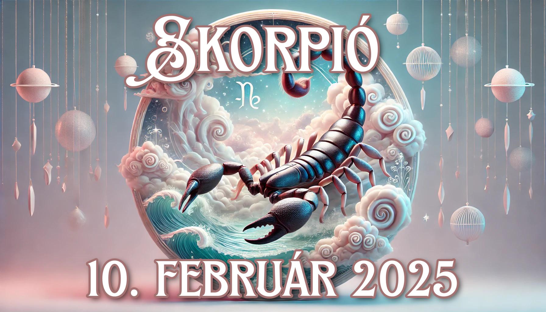 Napi horoszkóp a Skorpió számára (10.02.2025)