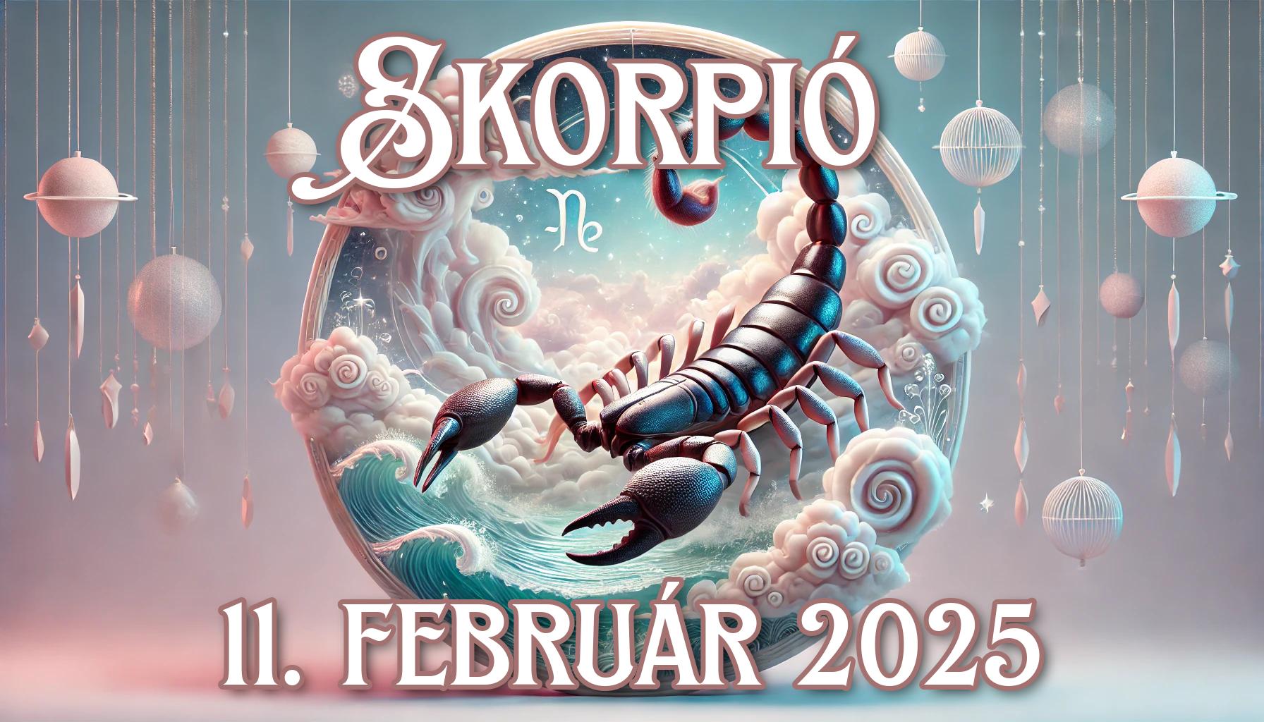 Napi horoszkóp a Skorpió számára (11.02.2025)